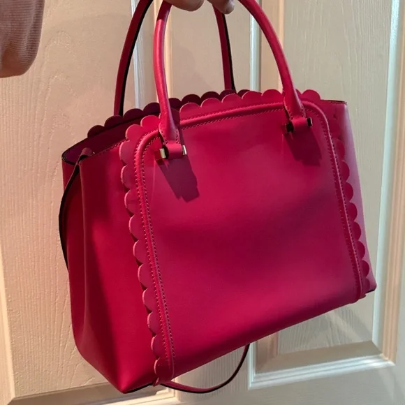 Kate Spade Fuchsia Scalloped Satchel - Picture 3 of 3